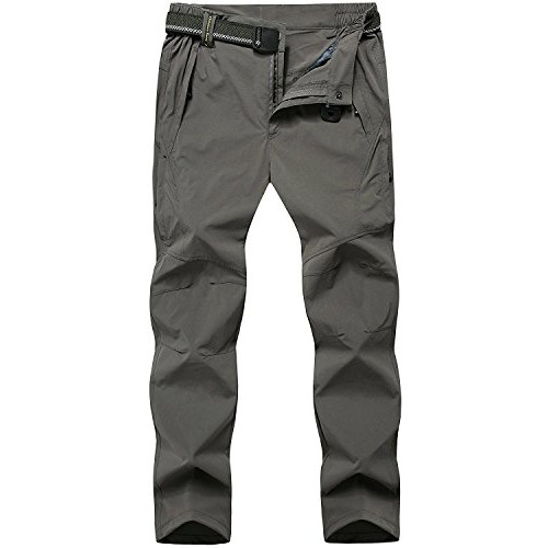 TBMPOY Mens Quick Dry Ripstop Belted Mountain Fishing Cargo Pants...