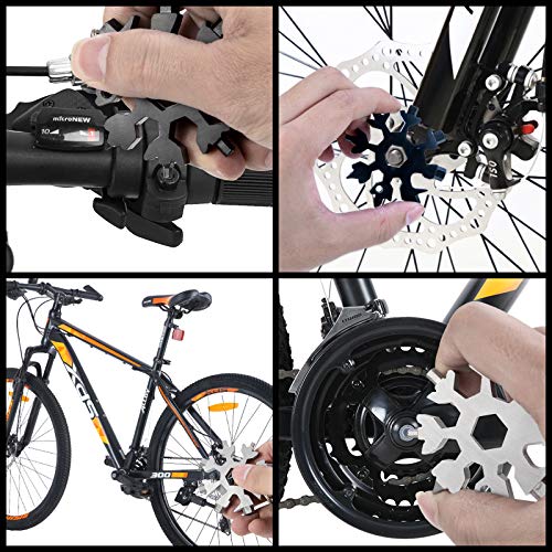 Snowflake multitool，Stainless Steel Snowflake tool multi，Portabl...