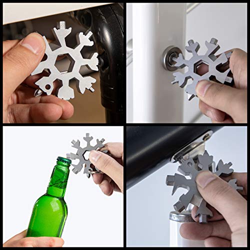 Snowflake multitool，Stainless Steel Snowflake tool multi，Portabl...