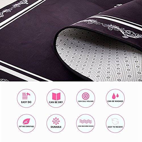 TBRfine Mushroom, Bath Mat, Leaves Berries Amanita, Floor Mat Patt...