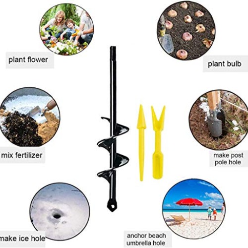 Auger Drill Bit for Planting,1.6X 9 inch Garden Auger, Bulb Auger,...