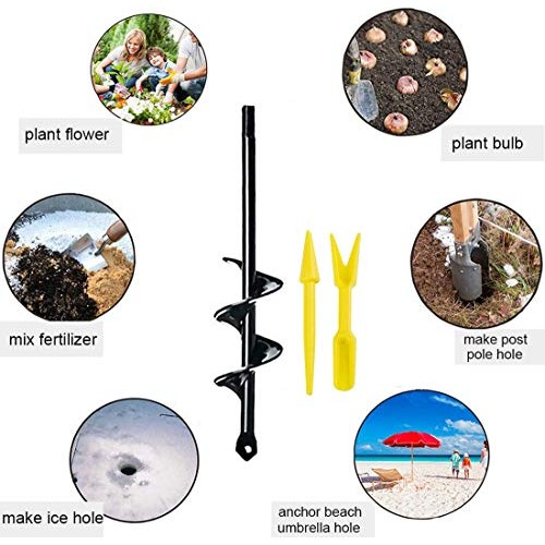 Auger Drill Bit for Planting,1.6X 9 inch Garden Auger, Bulb Auger,...