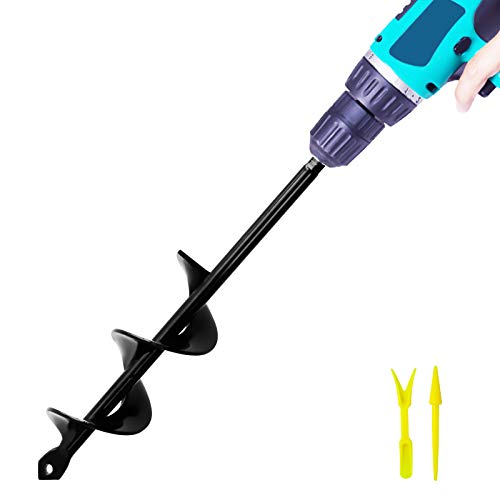 Auger Drill Bit for Planting,1.6X 9 inch Garden Auger, Bulb Auger,...