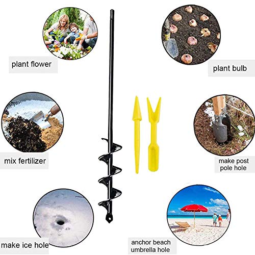 Auger Drill Bit for Planting 1.6x16.5inch Extended Length Garden A...
