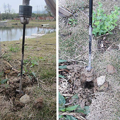 Auger Drill Bit for Planting 1.6x16.5inch Extended Length Garden A...