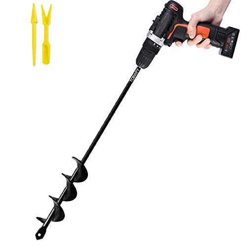 Auger Drill Bit for Planting 1.6x16.5inch Extended Length Garden A...