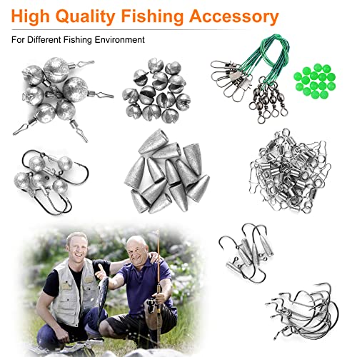 TCMBY 327PCS Fishing Lures Tackle Bait Kit Set for Freshwater Fish...