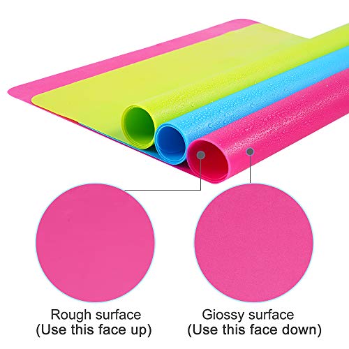3 Pack Extra Large Silicone Sheets for Crafts, Liquid, Resin Jewel...