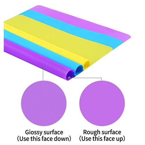 3 Pack Large Silicone Sheets for Crafts, Liquid, Resin Jewelry Cas...