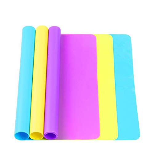 3 Pack Large Silicone Sheets for Crafts, Liquid, Resin Jewelry Cas...