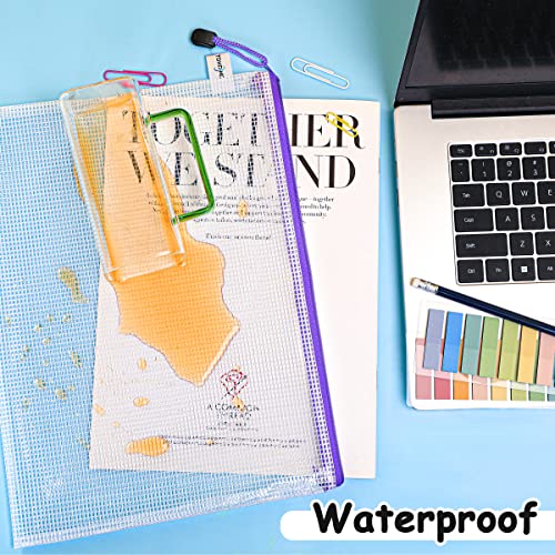 Mesh Zipper Pouch 30PCS Waterproof Zipper Bags 8 Sizes 8 Colors Pl...