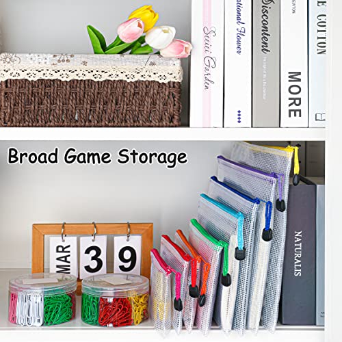 Mesh Zipper Pouch 30PCS Waterproof Zipper Bags 8 Sizes 8 Colors Pl...