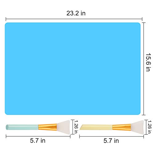 Oversize Silicone Craft mat23.2 in x 15.6 in, Liquid, Resin Jewe...