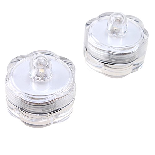 TDLTEK Waterproof Submersible Led Lights Tea Lights for Wedding, P...