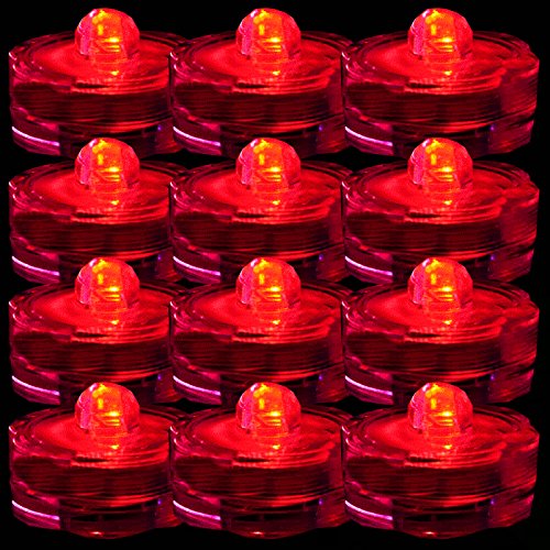 TDLTEK Waterproof Submersible Led Lights Tea Lights for Wedding, P...