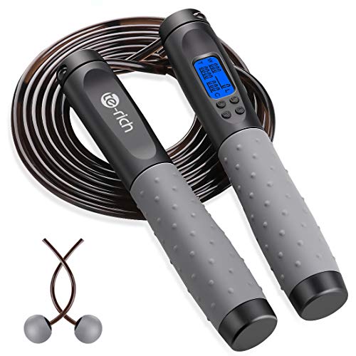 Te-Rich Jump Rope, Weighted Jump Rope for Fitness, Skipping Rope w...