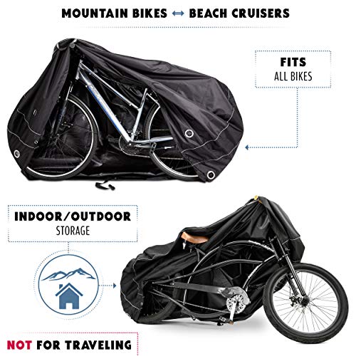 Stationary Bike Cover L Fitted For 1 Bike - Waterproof Outdoor Bic...