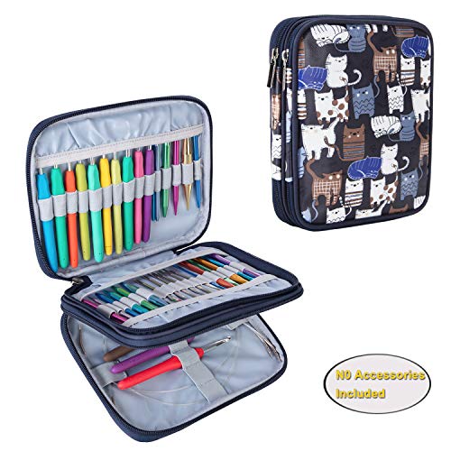 Teamoy Organizer Case for Interchangeable Circular Knitting Needle...