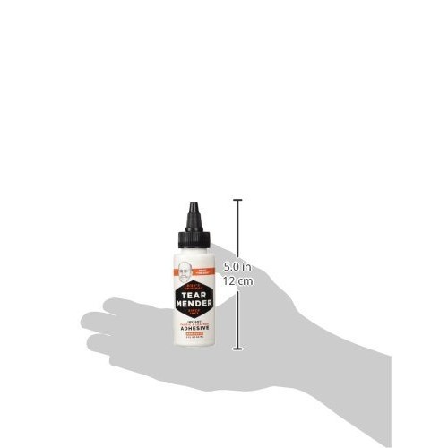 Tear Mender Instant Fabric and Leather Adhesive, 2 oz Bottle, TG-2