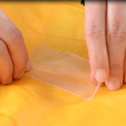 Tear Mender Vinyl Mender Clear Adhesive Patches, 40 Sq. Inches, BR...