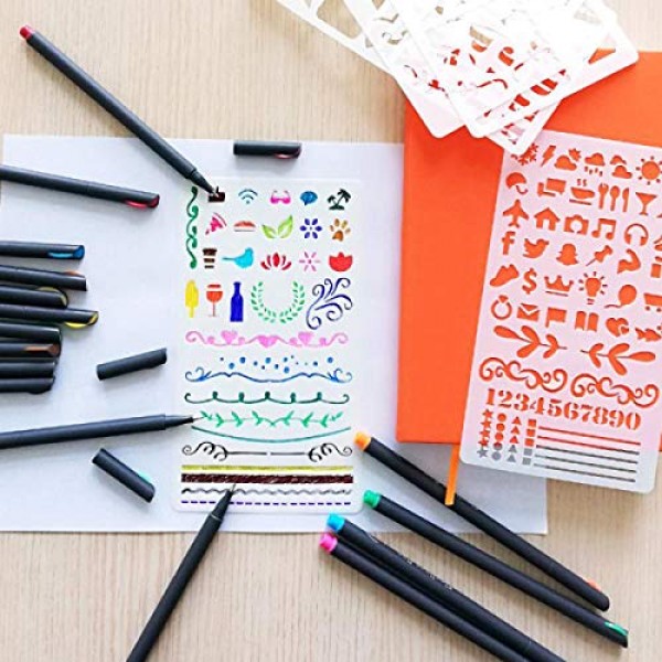 Tebik 45 Pack Journal Planner Pens Colored Pens, 40 Assorted Color...