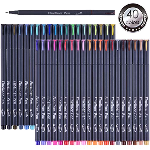 Tebik 45 Pack Journal Planner Pens Colored Pens, 40 Assorted Color...