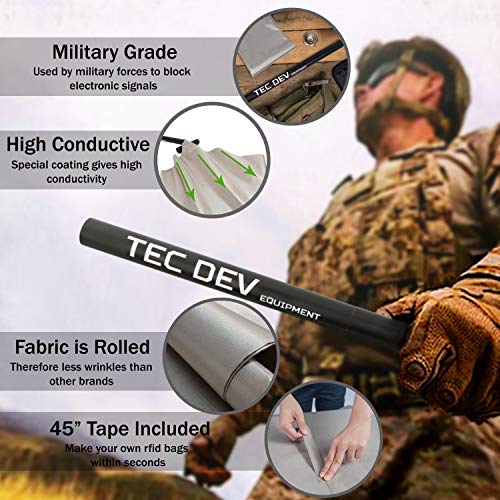 RF Faraday Fabric, Conductive Fabric, EMF Shield, Faraday Cage, RF...
