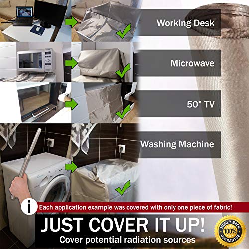 RF Faraday Fabric, Conductive Fabric, EMF Shield, Faraday Cage, RF...