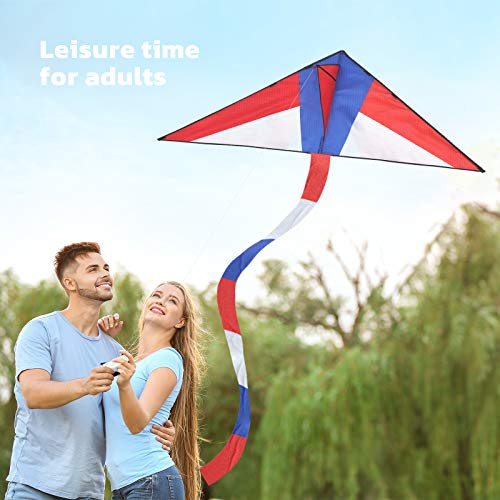 TECBOSS Kite for Kids Easy to Fly 55 x 29 in with Tear Resistant P...