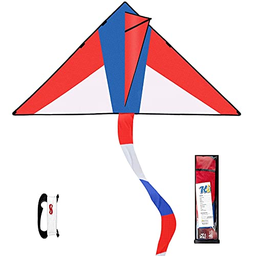 TECBOSS Kite for Kids Easy to Fly 55 x 29 in with Tear Resistant P...