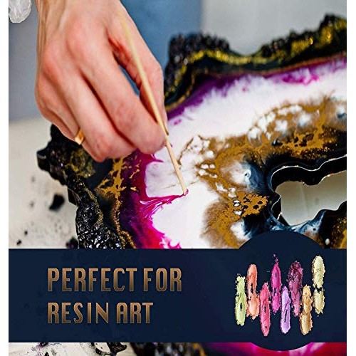 Mica Powder - TECHAROOZ Epoxy Resin dye Color Pigment Set - 25 Col...