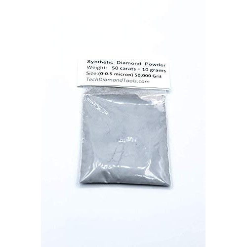 TechDiamondTools Diamond Powder 50,000 Grit, 0-0.5microns - 50 Car...