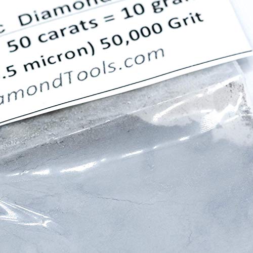 TechDiamondTools Diamond Powder 50,000 Grit, 0-0.5microns - 50 Car...