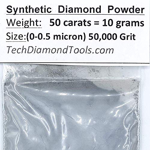 TechDiamondTools Diamond Powder 50,000 Grit, 0-0.5microns - 50 Car...