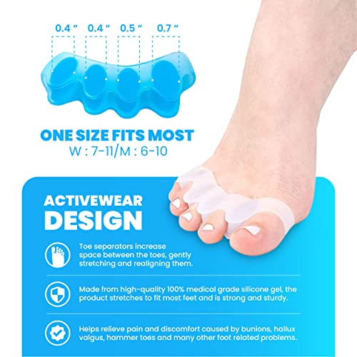 TechnoLegend Toe Separator Toe Spacers for Feet – 2 Pairs Premium ...