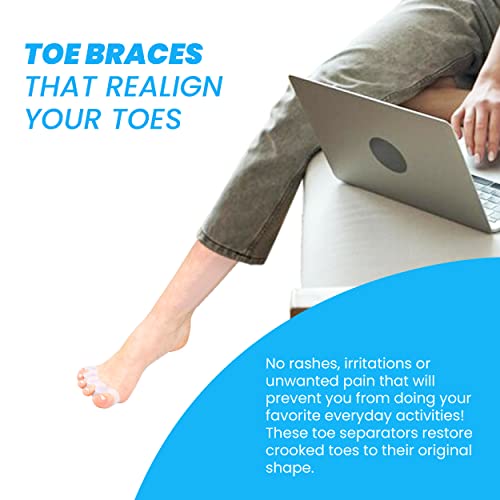 TechnoLegend Toe Separator Toe Spacers for Feet – 2 Pairs Premium ...