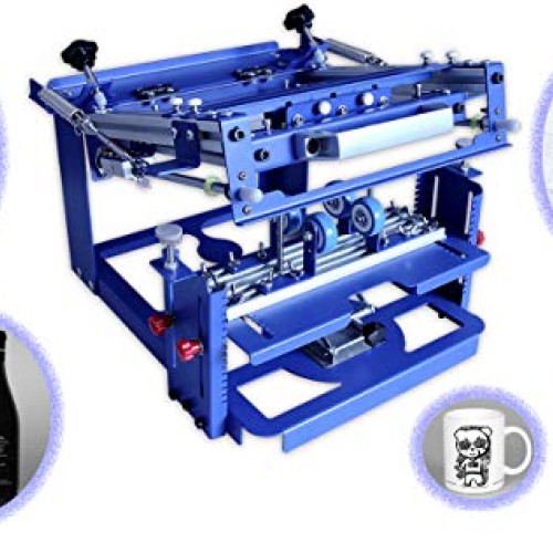 TECHTONGDA Cylinder Screen Printing Machine Cylindrical Silk Scree...