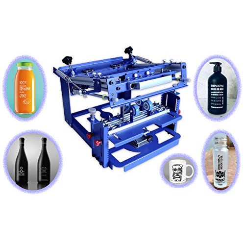 TECHTONGDA Cylinder Screen Printing Machine Cylindrical Silk Scree...