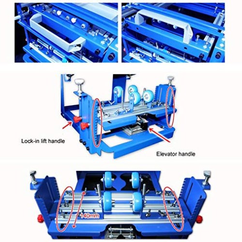 TECHTONGDA Cylinder Screen Printing Machine Cylindrical Silk Scree...