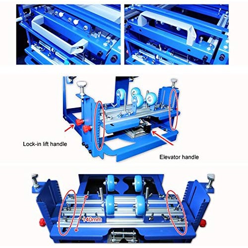 TECHTONGDA Cylinder Screen Printing Machine Cylindrical Silk Scree...