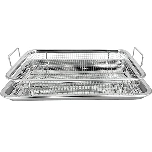Air Fryer Tray, Air Fry Basket for Oven, 2 Piece Air Fryer Basket ...