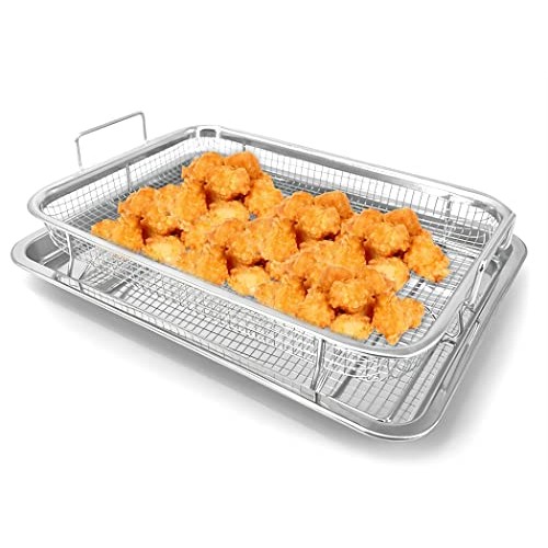 Air Fryer Tray, Air Fry Basket for Oven, 2 Piece Air Fryer Basket ...