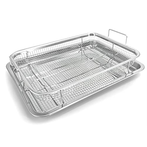Air Fryer Tray, Air Fry Basket for Oven, 2 Piece Air Fryer Basket ...