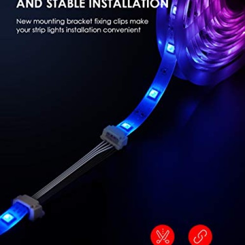 LED Strip Lights,16.4ft Light Strip with 150 led Lights for Room,T...