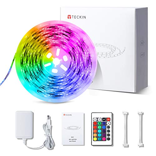 LED Strip Lights,16.4ft Light Strip with 150 led Lights for Room,T...