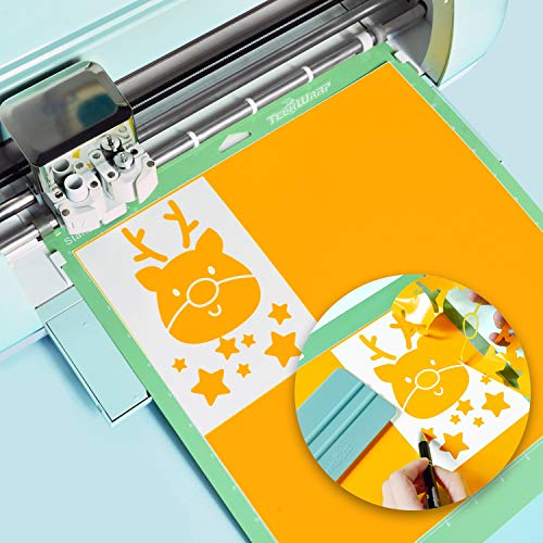 TECKWRAP Permanent Adhesive Vinyl Sheets 12 x 12 40 Sheets/Pack ...