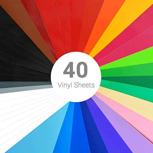 TECKWRAP Permanent Adhesive Vinyl Sheets 12 x 12 40 Sheets/Pack ...