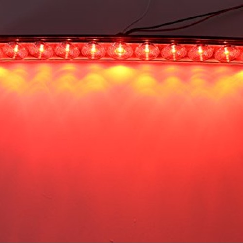 15 Clear Red Multi-function Stop Turn Tail Marker Trailer Light L...