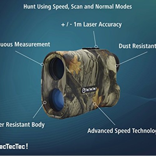 TecTecTec ProWild Hunting Rangefinder - 6x24 Laser Range Finder fo...
