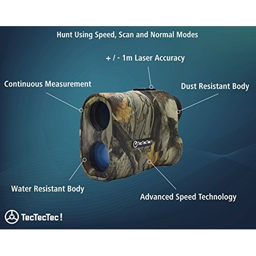 TecTecTec ProWild Hunting Rangefinder - 6x24 Laser Range Finder fo...
